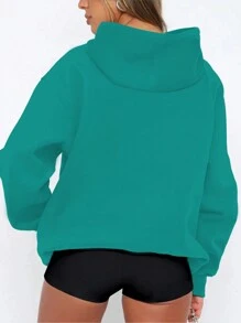 INAWLY Women's Color Block Print Hoodie Sweatshirt,Long Sleeve Tops Graduation,Back To School Outfits,Graduation,Teacher Outfits For Women,Back To School Pullover Fall Outfit - Lime Green - View 2