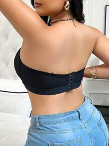 1 st. Plus Size Weerbestendige Mesh Paneel Wikkel Bustier