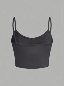 SHEIN EZwear 3 piezas/Set Camiseta de tirantes acanalada con estampado de leopardo para mujer, adecuado para el verano