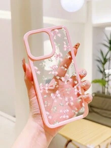 ROMWE Kawaii 1 chiếc nơ hồng tương thích với tương thích với 11 12 13 14 15 Pro Max Ốp lưng điện thoại - Hồng - Xem 3