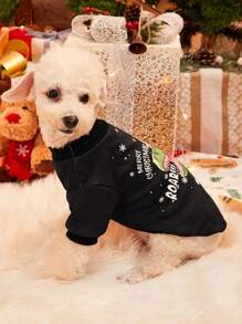 PETSIN Fashionable Christmas Dinosaur Print Pet T-Shirt - Multicolor - View 6