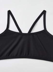 SHEIN 6pcs/Set Tween Girls' Simple, Soft And Breathable Camisole Training Bras Set - Multicolor - View 4