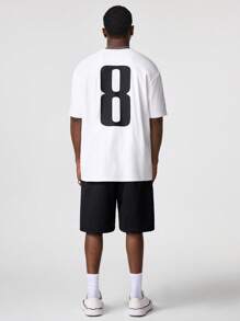 Manfinity VCAY Men's Loose Fit Colorblock Crew Neck Short Sleeve T-Shirt Set, Summer