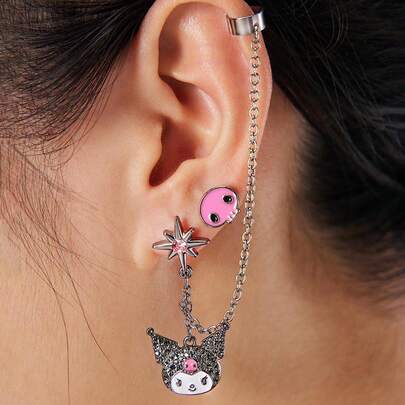 HELLO KITTY AND FRIENDS | SHEIN 2 对  设计耳环套装