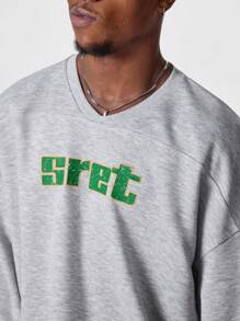 Manfinity VCAY Maglione oversize a maglia larga, girocollo
