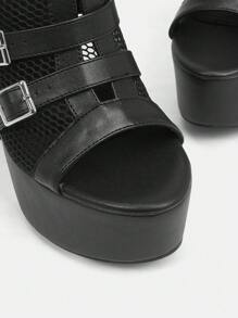 CUCCOO LuxiPop Women's Sexy Fashion Chunky Heel Waterproof Platform Ankle Boots And Short Boots, Suitable For Halloween, Christmas, Party, Nightclub Outfits Valentine's Day - Black - View 5