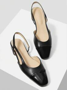 MOTF PREMIUM WOMEN'S COMFORT CONTRAST PANEL FLAT SHOES, FOR NEW YEAR HOLIDAY, SPRING SHOES SPRING BREAK EASTER FOR CHRISTMAS