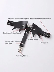 Heart Devil Wings Leg Garter Strap