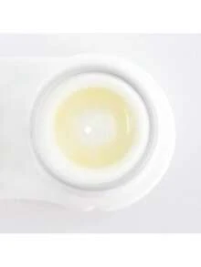 热销款无环彩色隐形眼镜 1副/2片 14.0mm 6个月抛 浅色琥珀色 适用于眼部化妆 柔和美妆 附赠粉色镜盒 - 琥珀色 - 查看 4