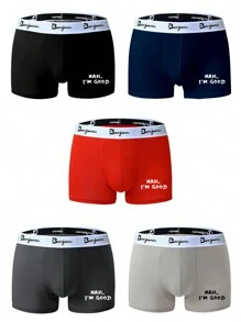 5er-Pack atmungsaktive Boxershorts Unterwäsche für Herren in sortierter Ausführung