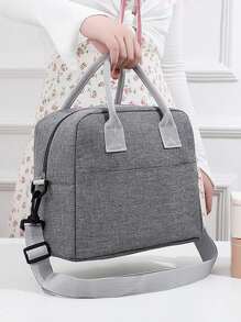 Men's And Women's Insulation Lunch Bag,Student Hand-Held Lunch Box Bag,Solid Color Simple Crossbody Lunch Bag Cooler Bag,Suitable For Taking Lunch To Work, Outdoor Camping And Picnic,For Students To Take Lunch To SchoolInsulatedWomanFor Women LadiesSchool Supplies Stuff Accessories Bag For School School Accessories School Stuff - Multicolor - View 1