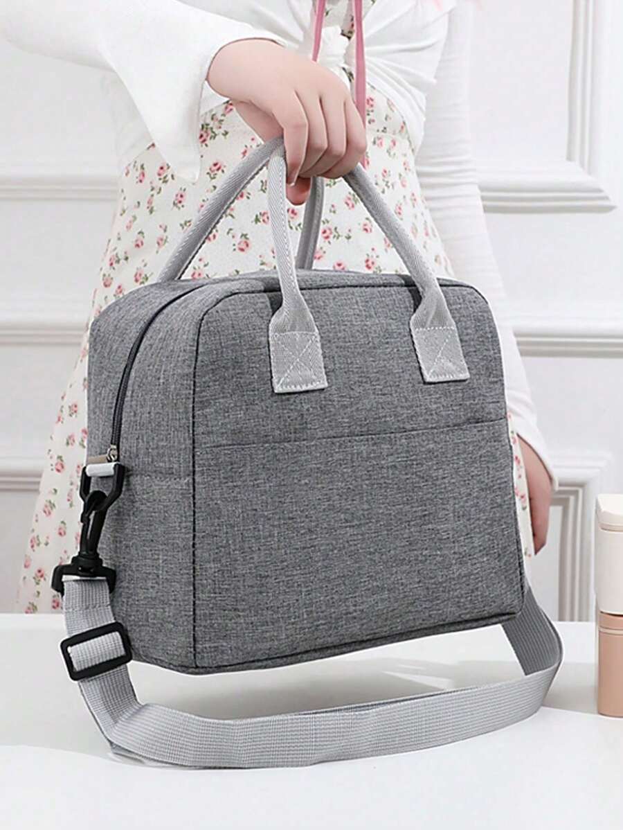 Men's And Women's Insulation Lunch Bag,Student Hand-Held Lunch Box Bag,Solid Color Simple Crossbody Lunch Bag Cooler Bag,Suitable For Taking Lunch To Work, Outdoor Camping And Picnic,For Students To Take Lunch To SchoolInsulatedWomanFor Women LadiesSchool Supplies Stuff Accessories Bag For School School Accessories School Stuff - Multicolor - View 1