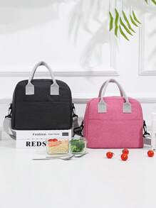 Men's And Women's Insulation Lunch Bag,Student Hand-Held Lunch Box Bag,Solid Color Simple Crossbody Lunch Bag Cooler Bag,Suitable For Taking Lunch To Work, Outdoor Camping And Picnic,For Students To Take Lunch To SchoolInsulatedWomanFor Women LadiesSchool Supplies Stuff Accessories Bag For School School Accessories School Stuff - Multicolor - View 5