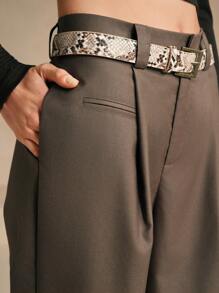 Anewsta Elegant Pleated Maxi Trousers