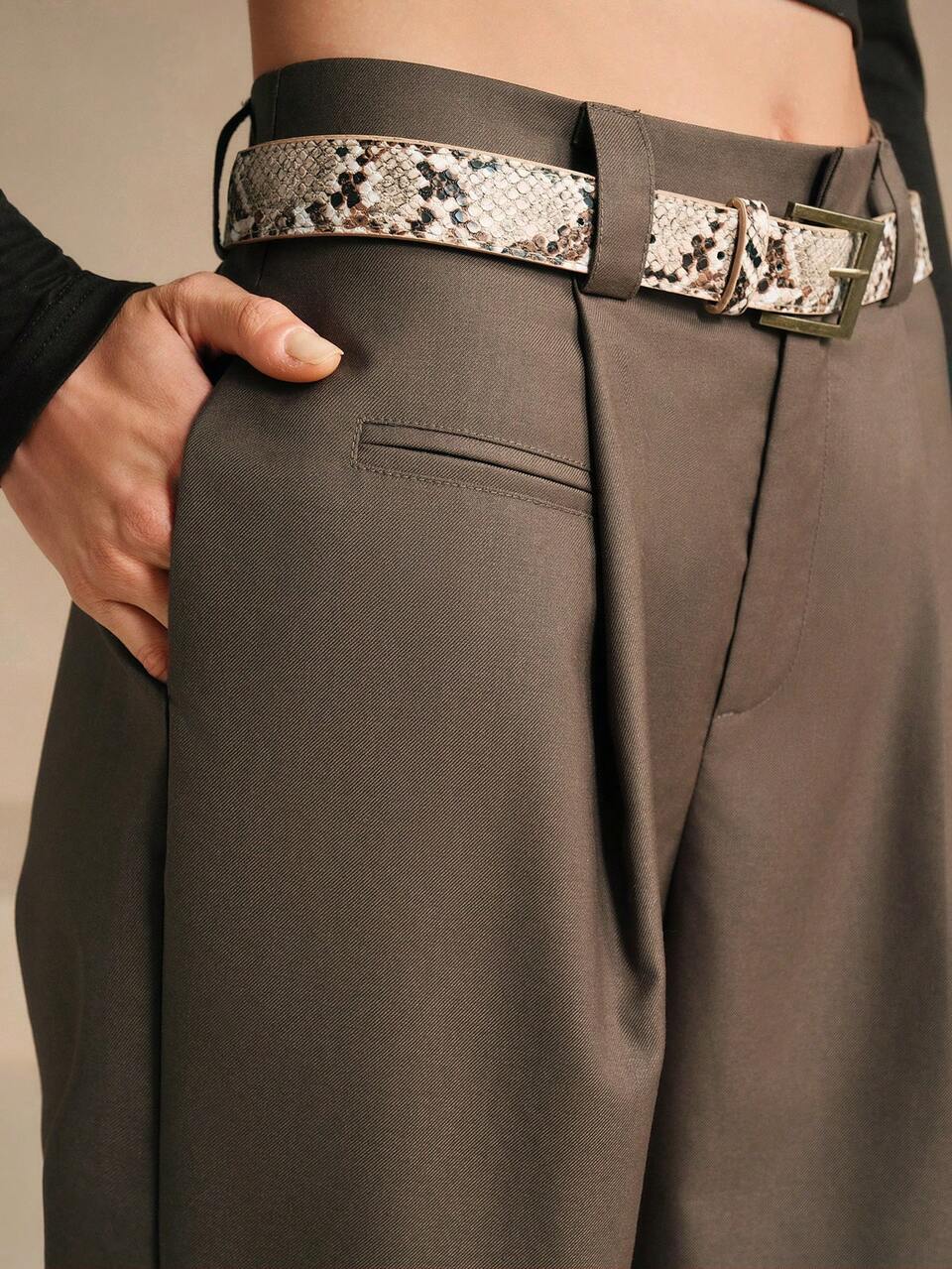 Elegant Pleated Maxi Trousers