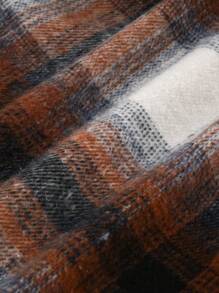 Cozy Pixies 3 件装男婴纯色针织柔软圆领长袖 T 恤、格子连帽夹克和卷边裤秋冬服装套装，适合圣诞节 - 深灰色 - 查看 8