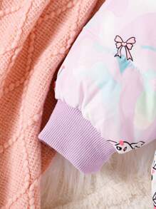 女宝宝可爱时尚连帽棉衣秋冬季保暖 - 彩色 - 查看 4