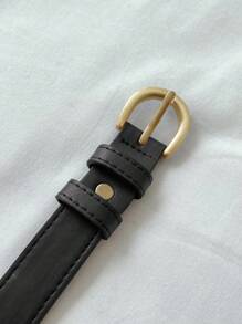 DAZY 可调节金属装饰简约腰带，日常休闲使用