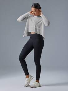 VARSITIE 夏季和秋季户外休闲基本款女式运动 T 恤和背心 - 淺灰色 - 查看 3