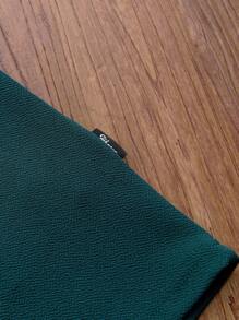 Manfinity RebelGame Men Letter Graphic Colorblock Polo Shirt & Shorts For Summer,Back To School - Multicolor - View 5