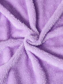 Tween Girls Laser Printed Hooded Long Sleeve Jacket - Violet Purple - View 5