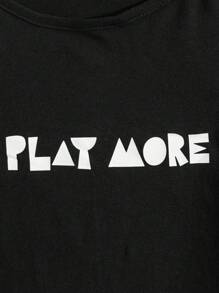 EURMUSE Cotton Men Letter And Plaid Printed Regular Longsleeve Homewear Set