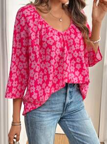 Chiquease 女士休闲碎花衬衫 - 彩色 - 查看 1