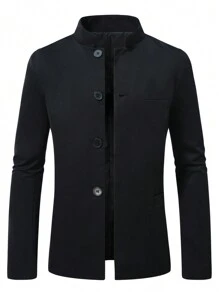 Manfinity Mode Plus Size Men's Chinese Style Suit Jacket