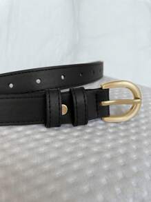 DAZY 可调节金属装饰简约腰带，日常休闲使用