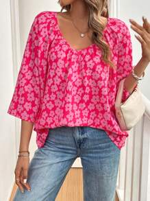 Chiquease 女士休闲碎花衬衫 - 彩色 - 查看 5