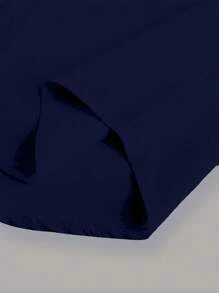 Manfinity Dauomo Áo sơ mi công sở cài nút màu tương phản dài tay cho nam - Nhiều màu - Xem 5