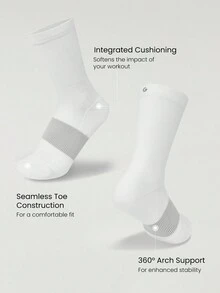 GLOWMODE Tất tập luyện có đệm Power Support - trắng - Xem 4