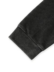 Manfinity EMRG Sudadera informal con capucha y cremallera con estampado de ojo para hombre