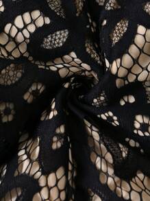 Chiquease Women's Floral Print A-Line Skirt, Beach Wear - Black - View 4