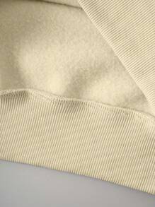 INAWLY Basketball & Letter Graphic Thermal Lined Sweatshirt Graduation,Back To School,Graduation,Teacher For Women,Back To School Pullover Fall Sweatshirt - Apricot - View 7