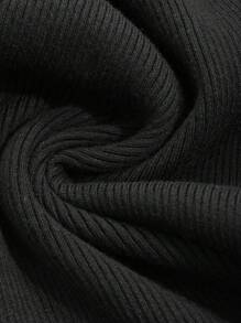 DAZY Women's Colorblock Off-Shoulder Elegant Long Sleeve Sweater Dress Off Shoulder,Fall Clothes - Black - View 9