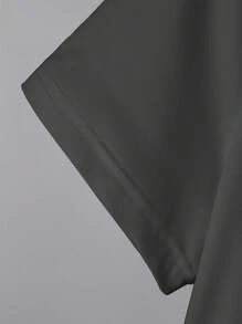 INAWLY 圆领短袖字母印花简约休闲 T 恤图案 T 恤女式上衣