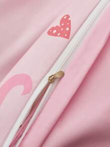 3件套卡通奶牛印花被套，透气超柔软，四季皆宜（1件被套+2件枕套，不含枕芯），卡通图案床上用品套装，适用于单人床、双人床、大号双人床、特大号双人床。