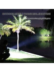 paweinuo 户外COB强光手电筒可充电超亮远射探照灯带侧灯双光源便携防水露营钓鱼照明手提灯