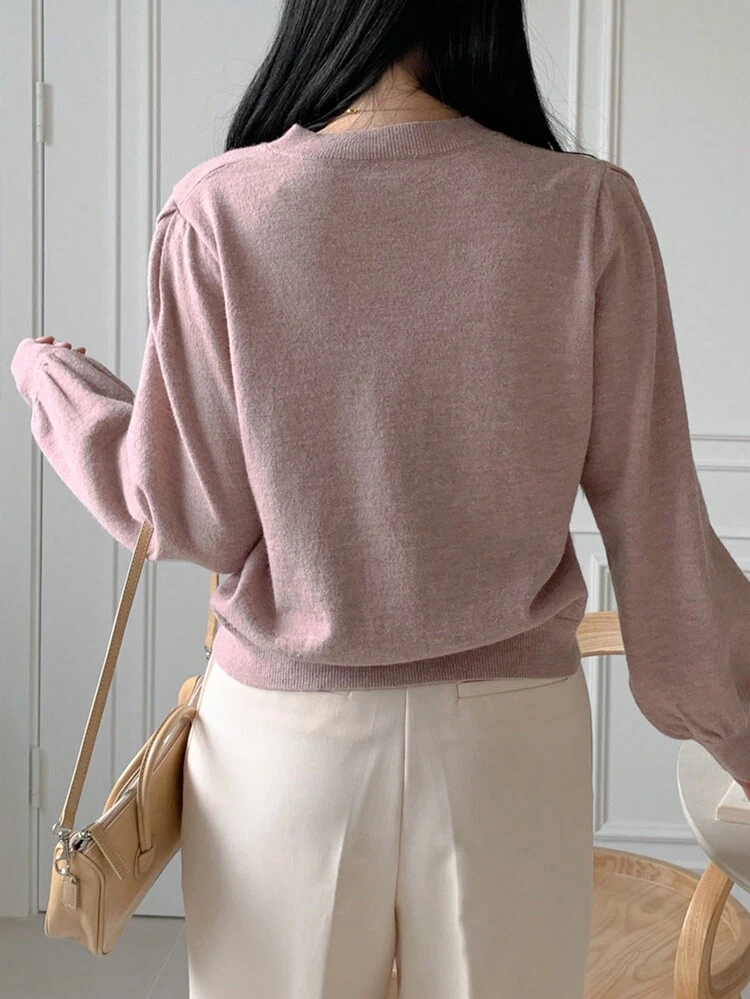 Valentine's Day Colorblock Bow Knit Sweater For Women,Fall Clothes