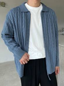 DAZY Cardigan a tinta unita da uomo
