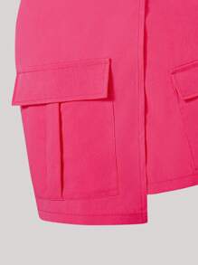 SHEIN Explorewe 少女二合一套装：无袖吊带背心和不对称迷你裙，适合休闲夏季服装