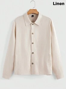 Manfinity NXTstreet Herren Schlank Passender Freizeittjacke Mit Stehkragen Langarm Geeignet Für Herbst - Aprikosenfarben - Übersicht 1