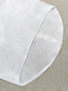INAWLY 女式纯色简约长袖衬衫 - 白色 - 查看 3