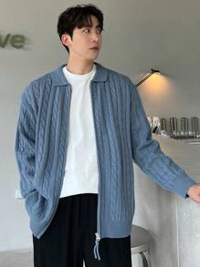 DAZY Cardigan a tinta unita da uomo