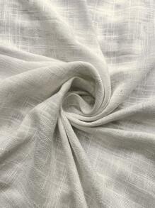 SHEIN Frenchy Plus Size White Embroidered V-Neck Blouse