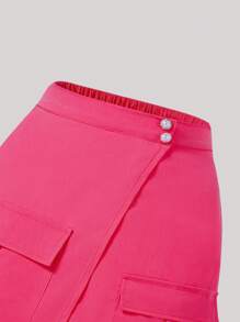 SHEIN Explorewe 少女二合一套装：无袖吊带背心和不对称迷你裙，适合休闲夏季服装