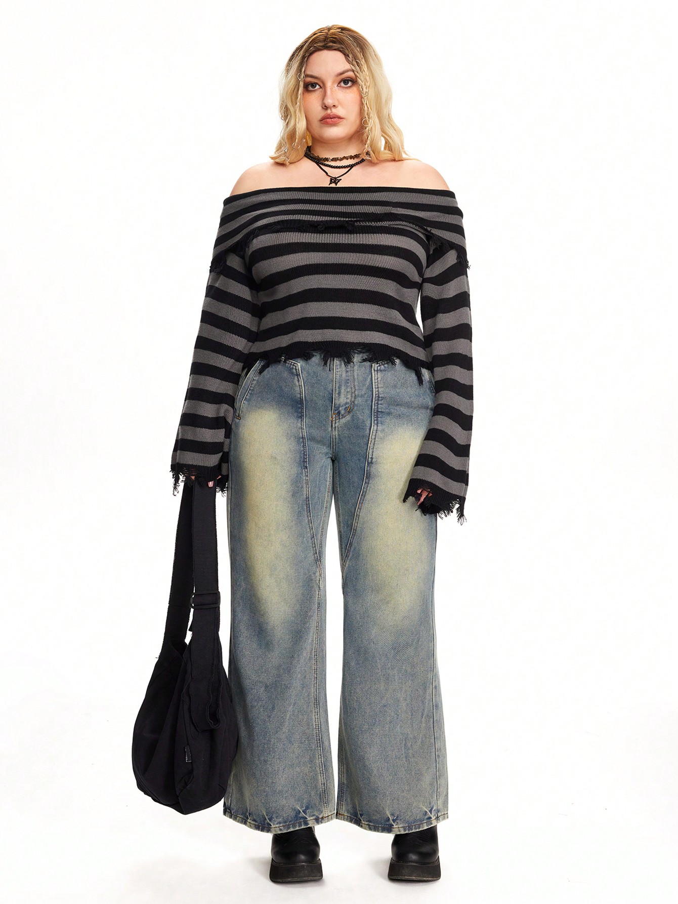 PHEENY - lensk！PHEENY big waffle 20AW タートルネック Eileen Fisher Striped Cozy Brushed Terry Round Neck Long