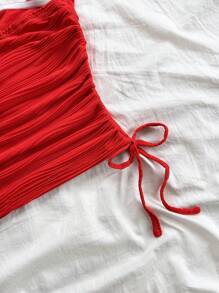 Soleia 夏季休闲合身抽绳领背心