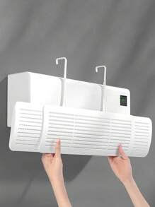 1 Pezzo di Deflettore retrattile per condizionatore d'aria, deflettore del flusso d'aria condizionata, paralame universale da parete per condizionatore, anti-soffio diretto, senza bisogno di forare, facile da installare e pulire, regalo di Natale